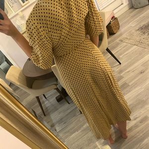 Faithful the Brand Yellow Polka Dot Dress